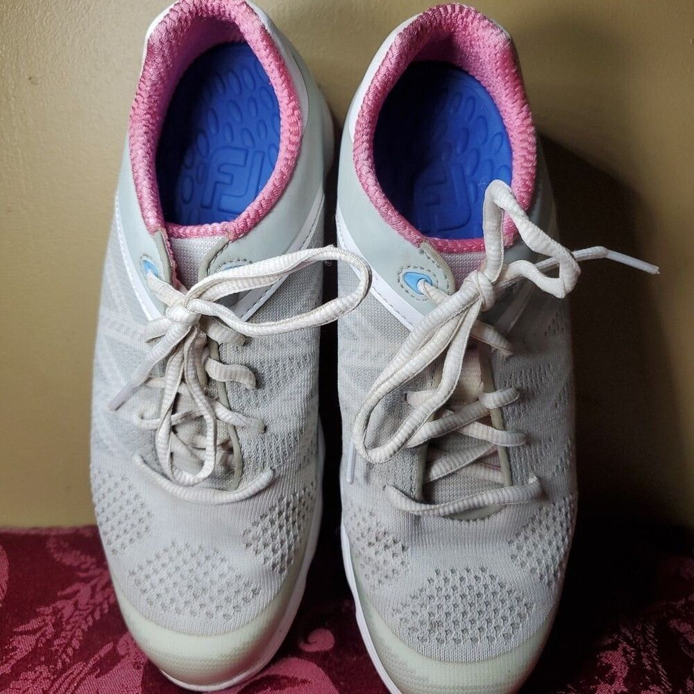 FootJoy Sport Spikeless Golf Shoes woman's Sz 7 Lace Up Sneaker - Picture 5 of 8